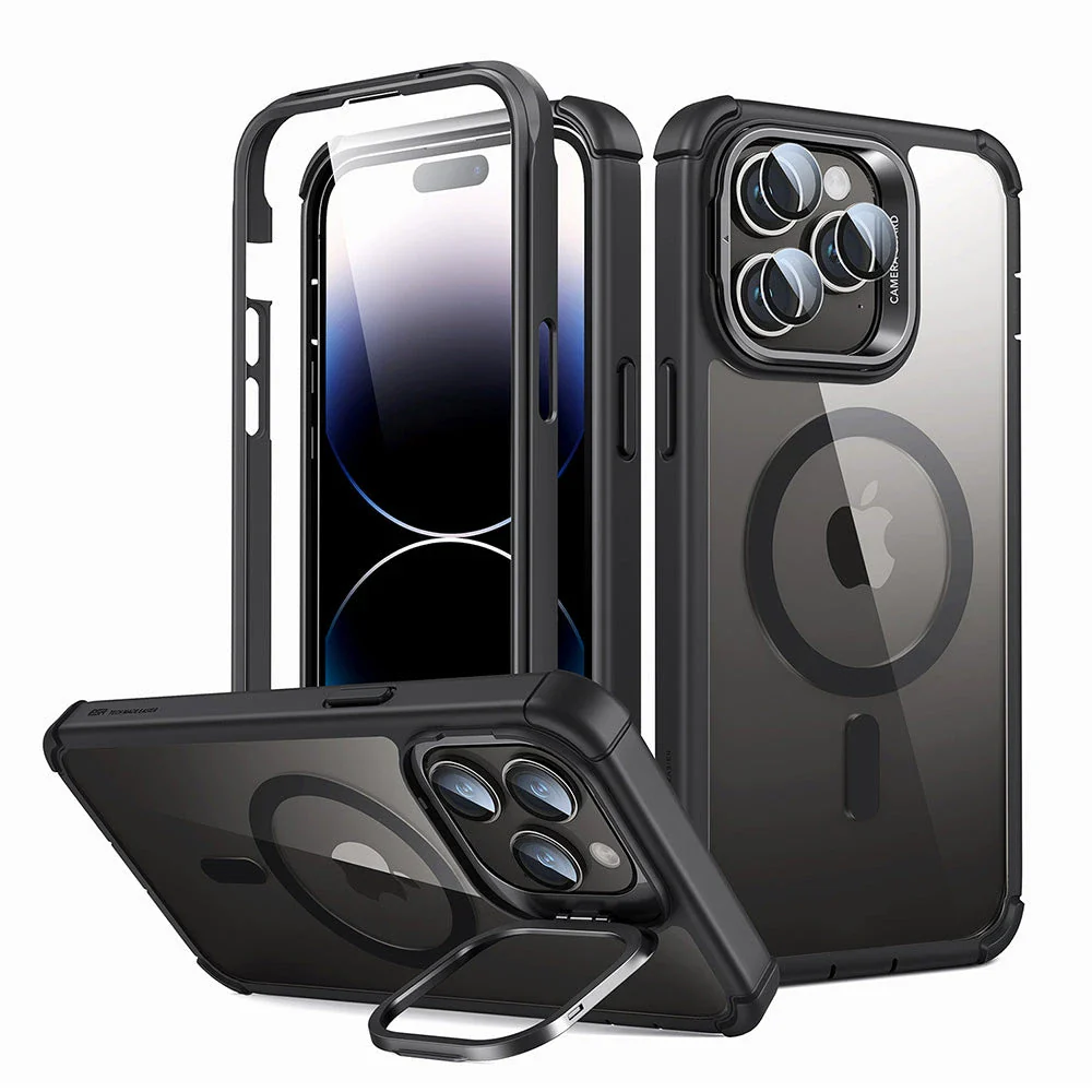 ESR IPHONE 14 PRO MAX AIR ARMOR HALO LOCK PROTECTION MAGNETIC CLEAR BLACK