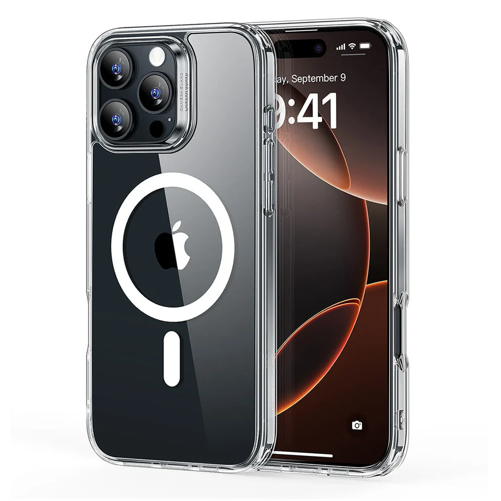 ESR IPHONE 16 PRO CLASSIC SERIES PRO CASE HALOLOCK MAGSAFE CASE WITH SCREEN PROTECTOR CLEAR