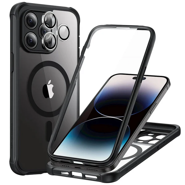 ESR IPHONE 14 PRO AIR ARMOR HALO LOCK PROTECTION MAGNETIC CASE CLEAR BLACK