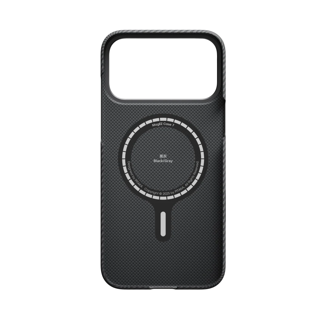 PITAKA IPHONE 17 PRO MAX TACTILE WOVEN CASE WITH MAGSAFE BLACK GRAY