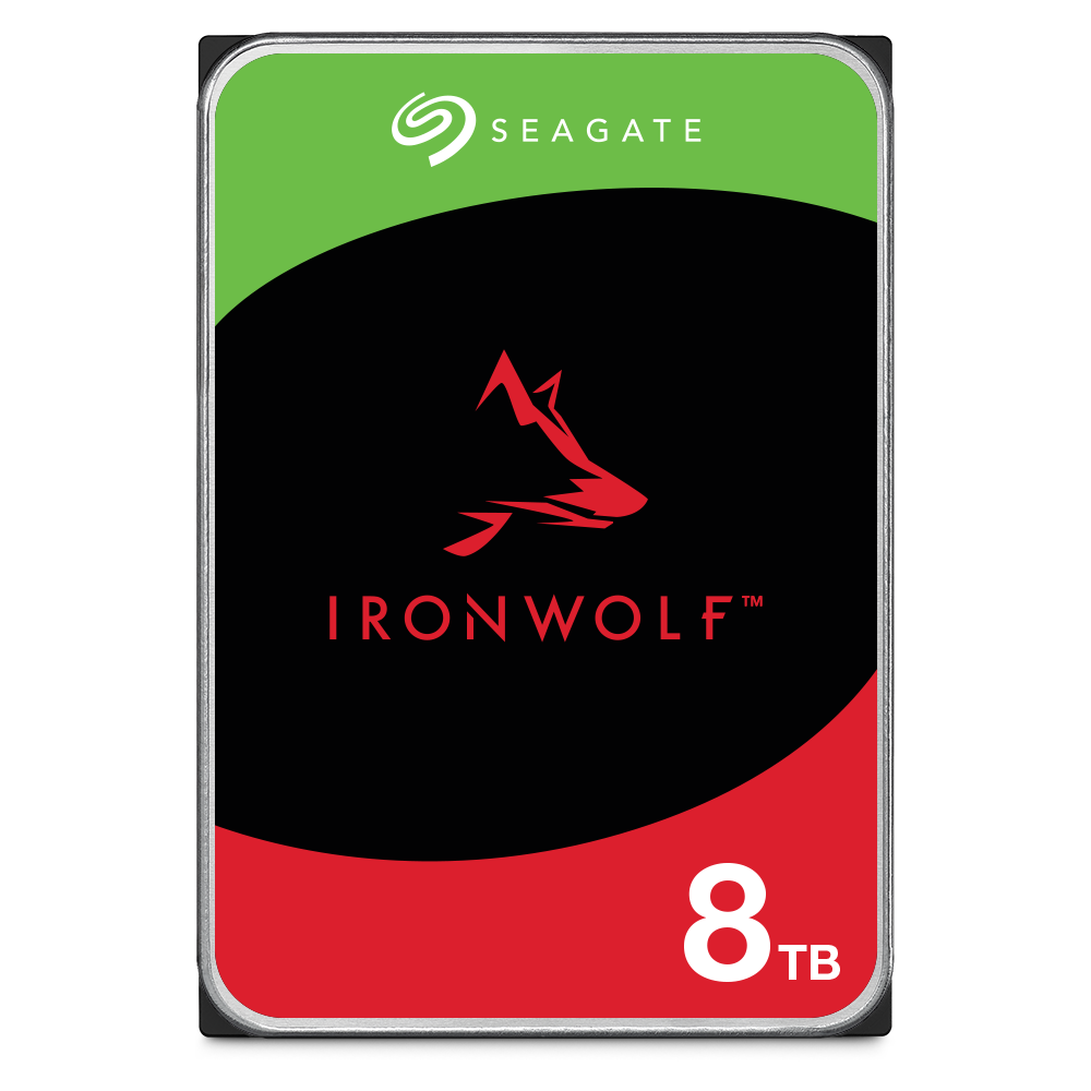 SEAGATE IRONWOLF NAS 8TB 7200RPM SATA 6.0 GB/S 256MB HARD DRIVE ST8000VN004