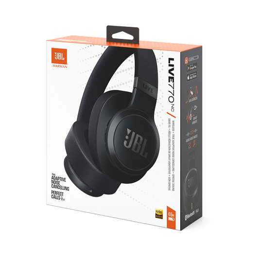 JBL LIVE 770NC WIRELESS OVER EAR NOICE CANCELLING HEADPHONE BLACK thumbnail 9