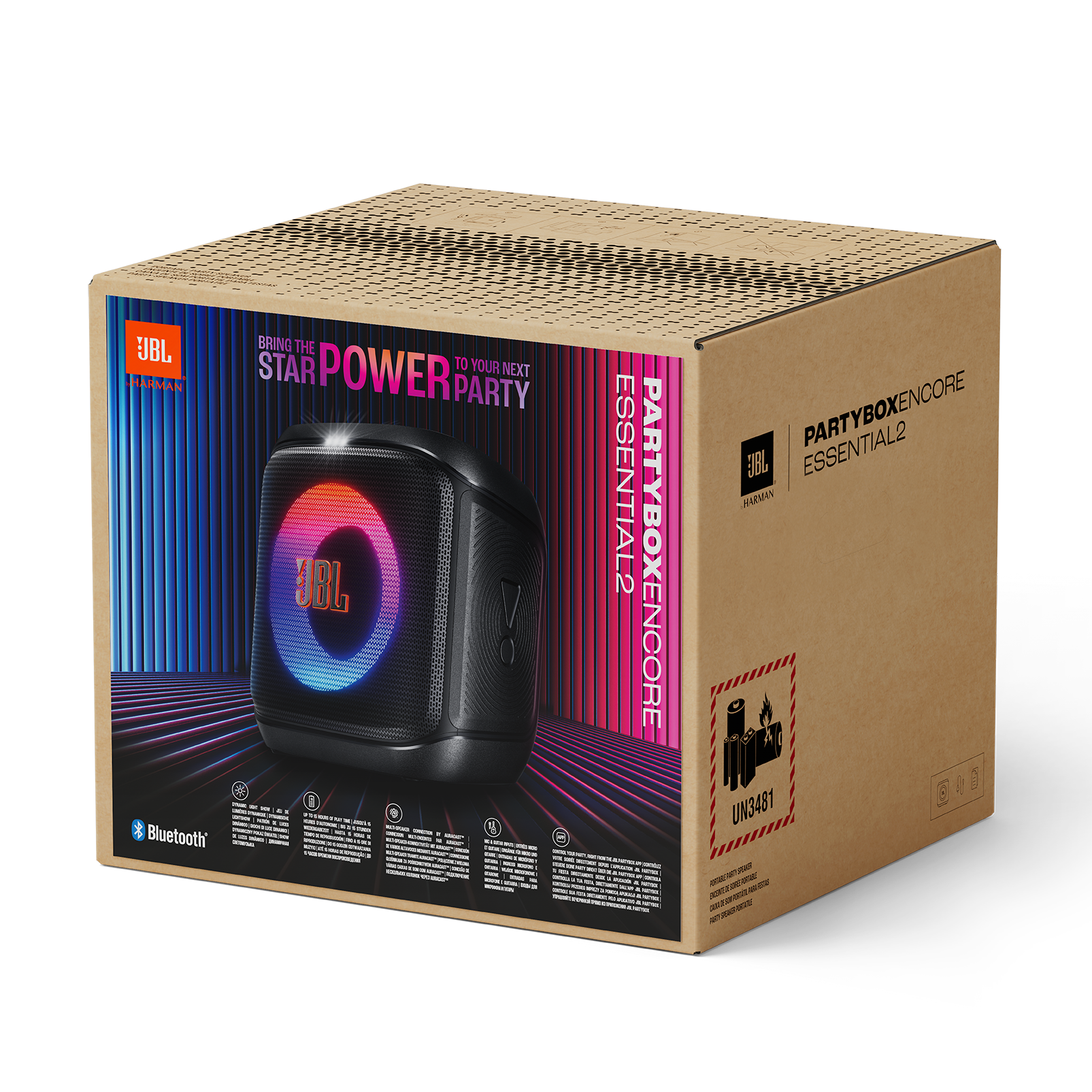 JBL PARTYBOX ENCORE ESSENTIAL 2 BLUETOOTH SPEAKER BLACK thumbnail 8