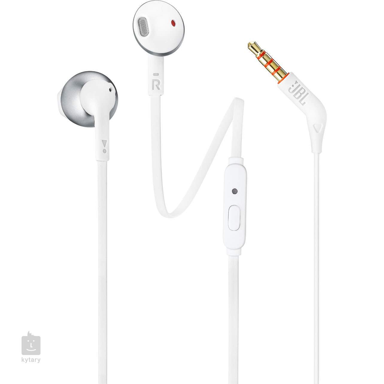 JBL EARBUD HEADPHONE T205 CRM SILVER