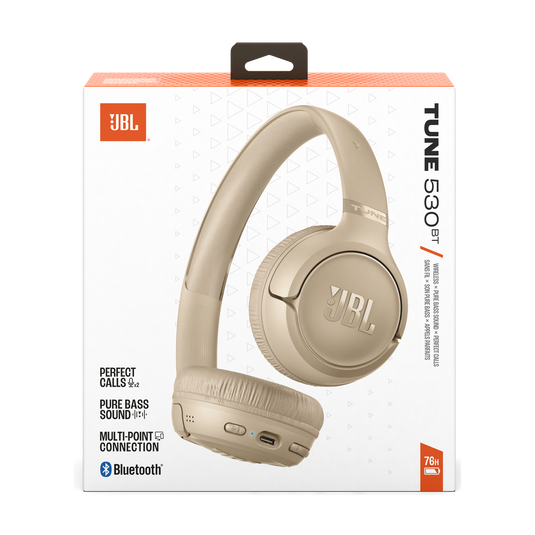 JBL TUNE 530 BLUETOOTH HEADSET BEIGE thumbnail 2