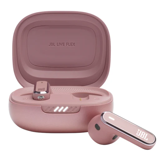 JBL LIVE FLEX TRUE WIRELESS NOISE CANCELLING EARBUDS ROSE GOLD