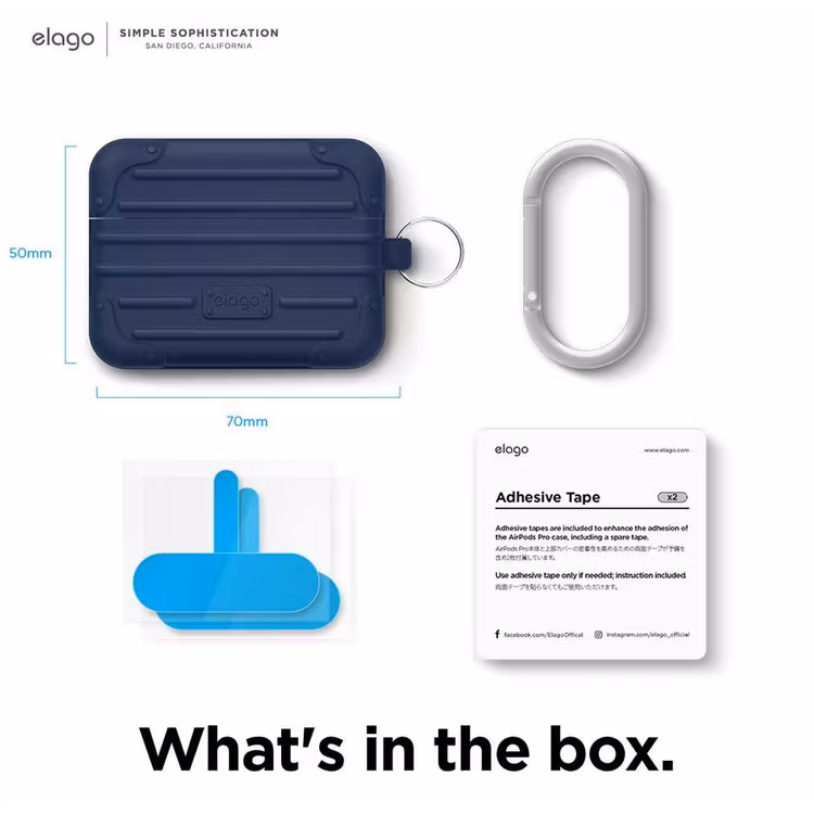 ELAGO AIRPODS PRO SUIT CASE BLUE EAPPSUIT-JIN thumbnail 6