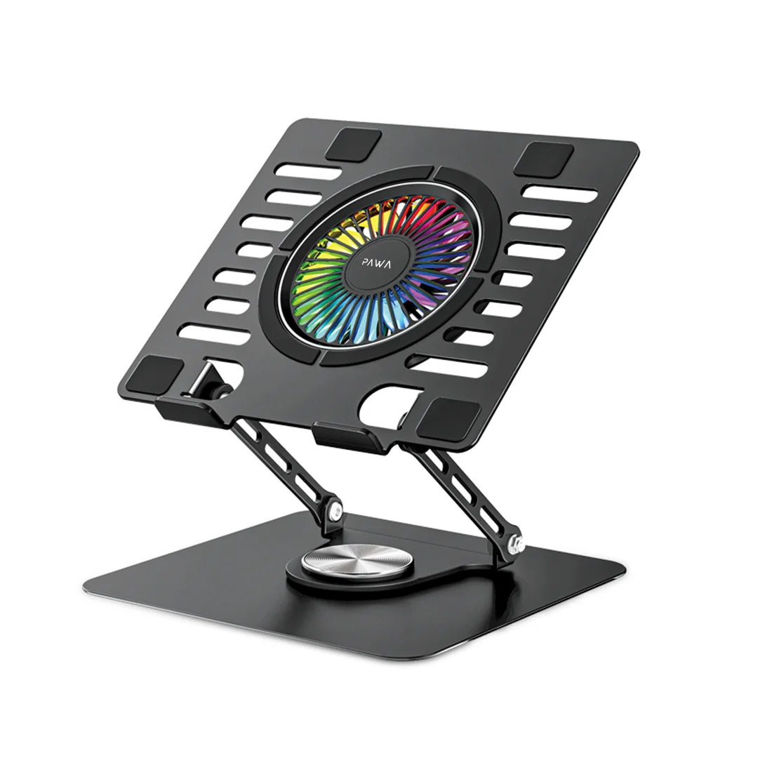 PAWA LAPTOP COOLING FAN WITH RGB LIGHT BLACK PW-MBSTRGB6-BK