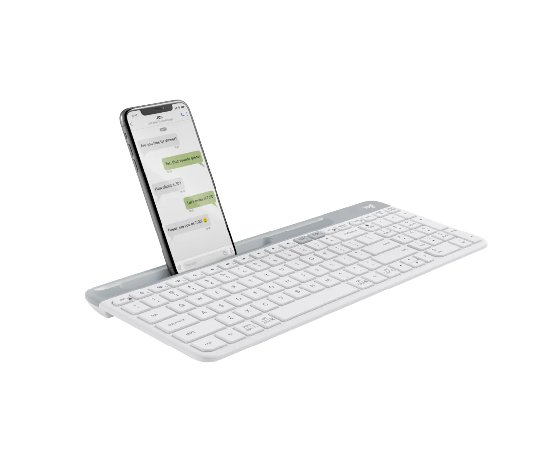 LOGITECH SLIM MULTI DEVICE K580 MODERN WIRELESS KEYBOARD WHITE 920-009209 thumbnail 3