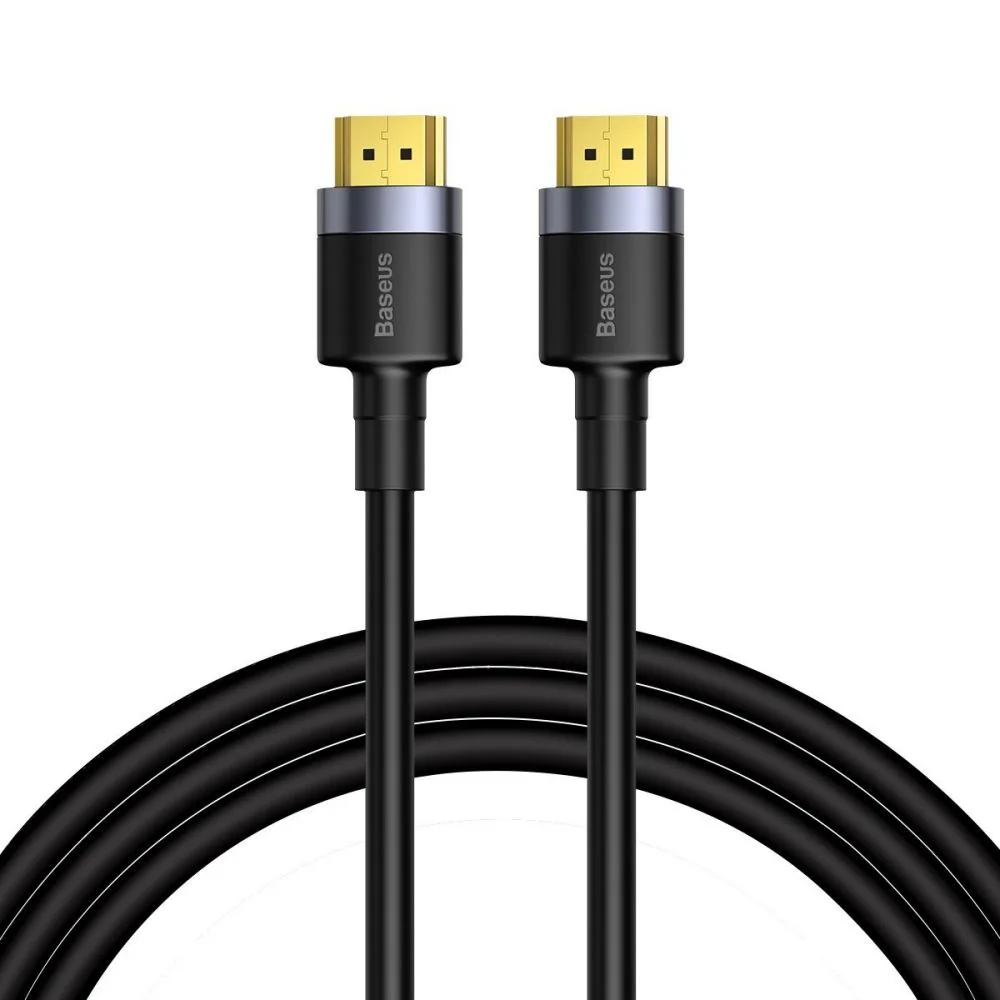 BASEUS CAFULE 4KHDMI MALE TO 4KHDMI MALE ADAPTER CABLE 2M BLACK CADKLF-F01 thumbnail 2