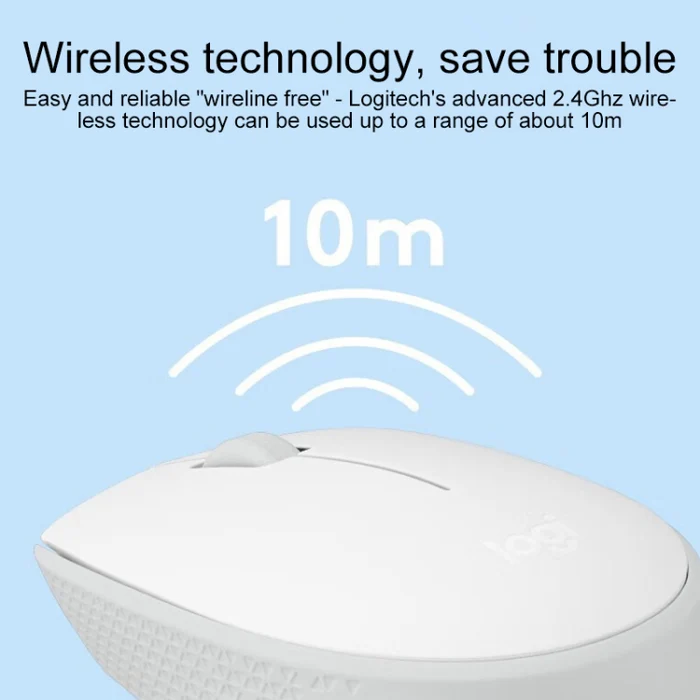 LOGITECH M172 RELIABLE WIRELESS MOUSE PINK 910-006874 thumbnail 5
