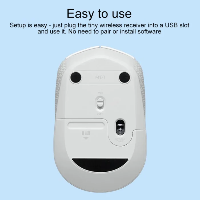 LOGITECH M172 RELIABLE WIRELESS MOUSE PINK 910-006874 thumbnail 2