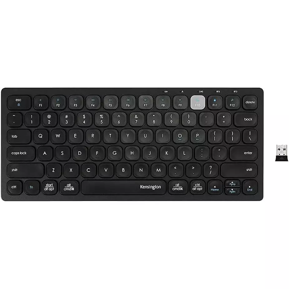 KENSINGTON MULTI-DEVICE DUAL WIRELESS COMPACT KEYBOARD ARABIC BLACK K75502AB