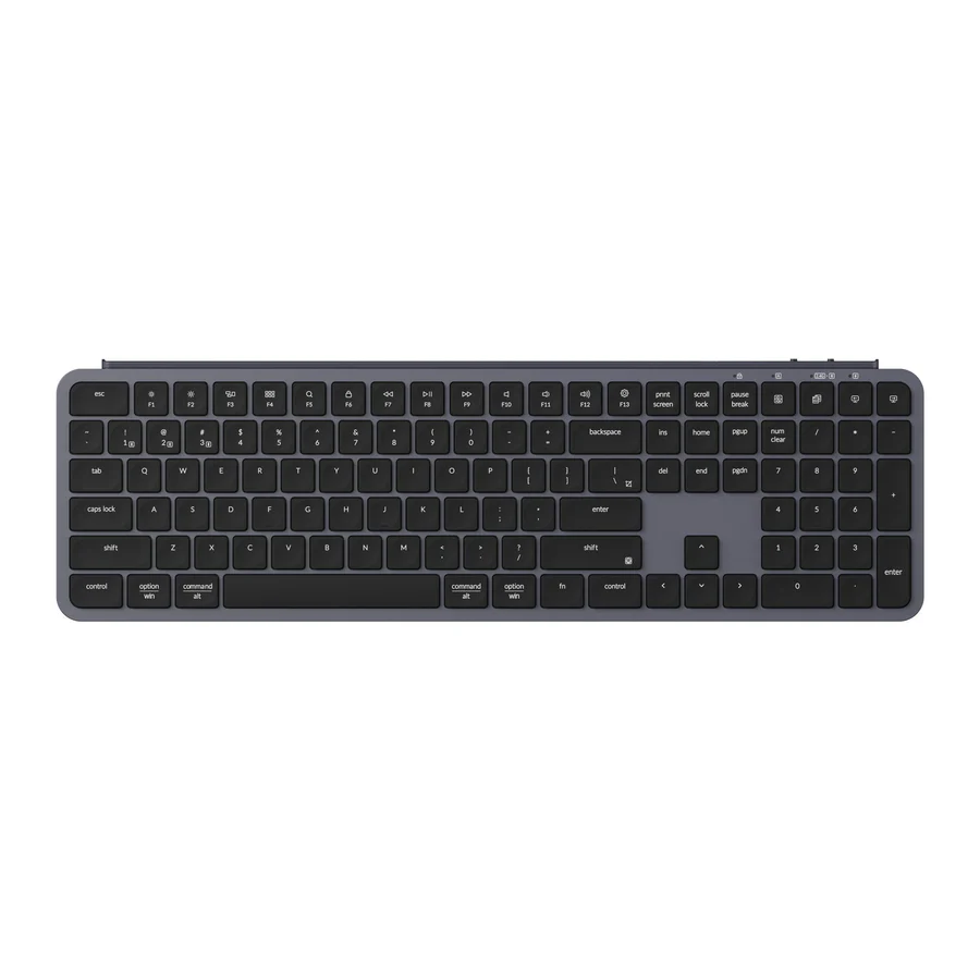 KEYCHRON B6 PRO ULTRA SLIM 2.4G WIRELESS MECHANICAL KEYBOARD SPACE GREY B6P-K1 thumbnail 3
