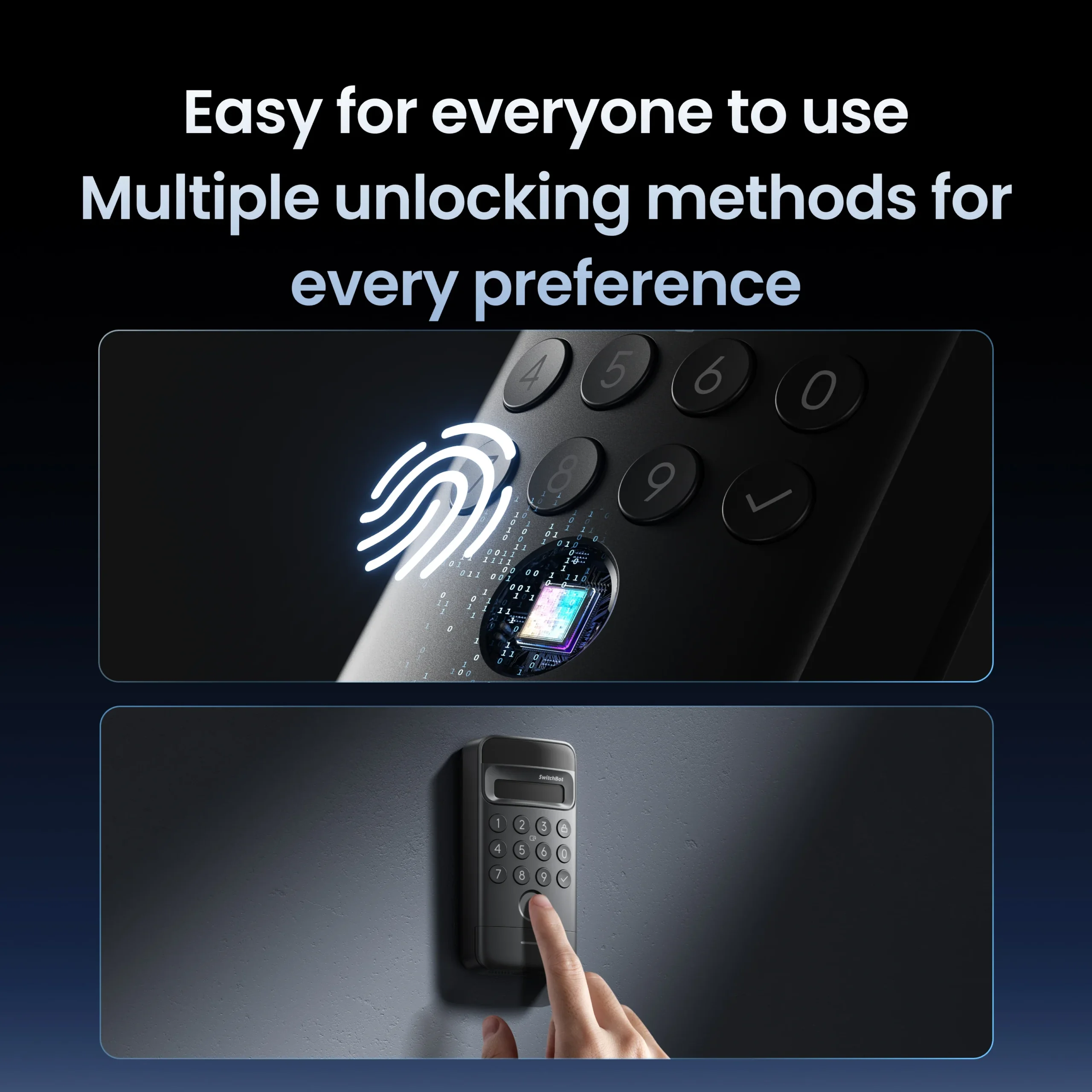 SWITCHBOT KEYPAD VISION BLACK W7300500 thumbnail 4