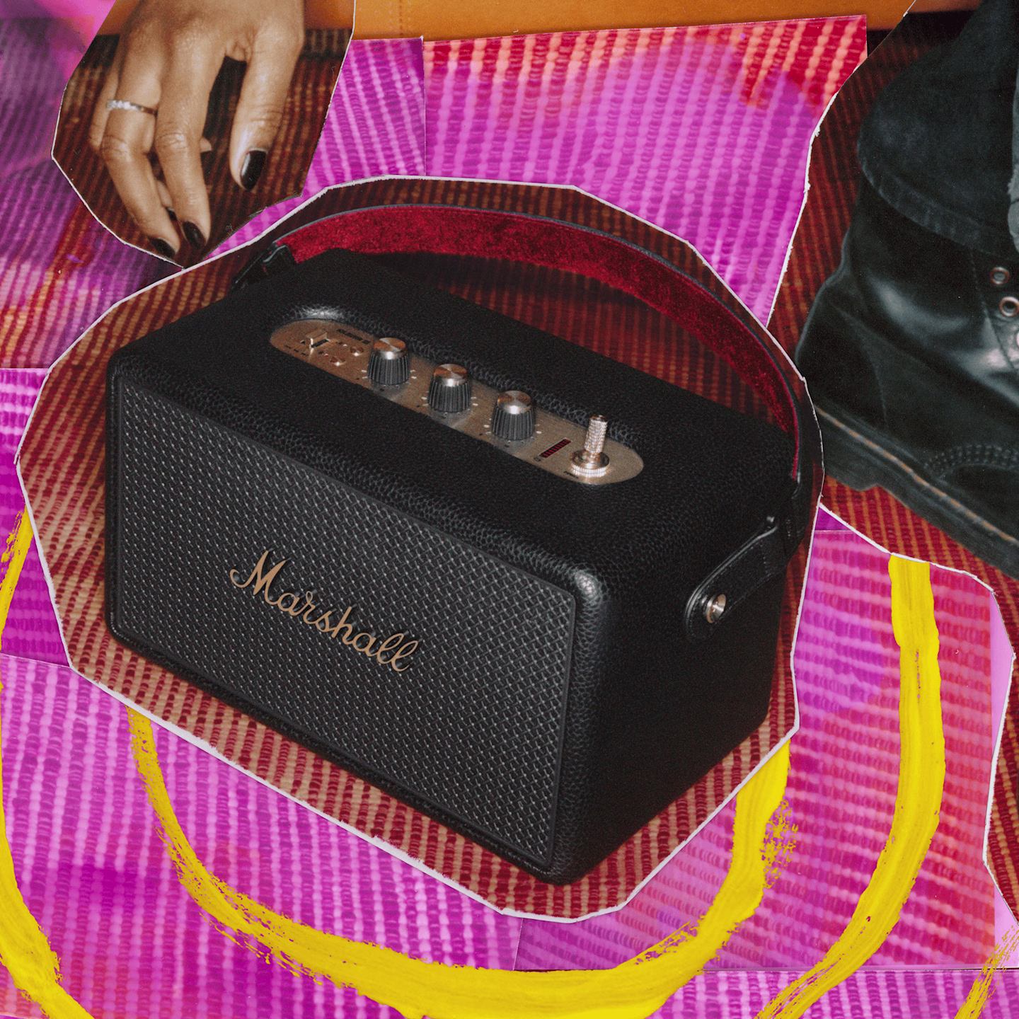 MARSHALL KILLBURN III PORTABLE WIRELESS SPEAKER BLACK BRASS KILBURN3-BK-BRS thumbnail 3