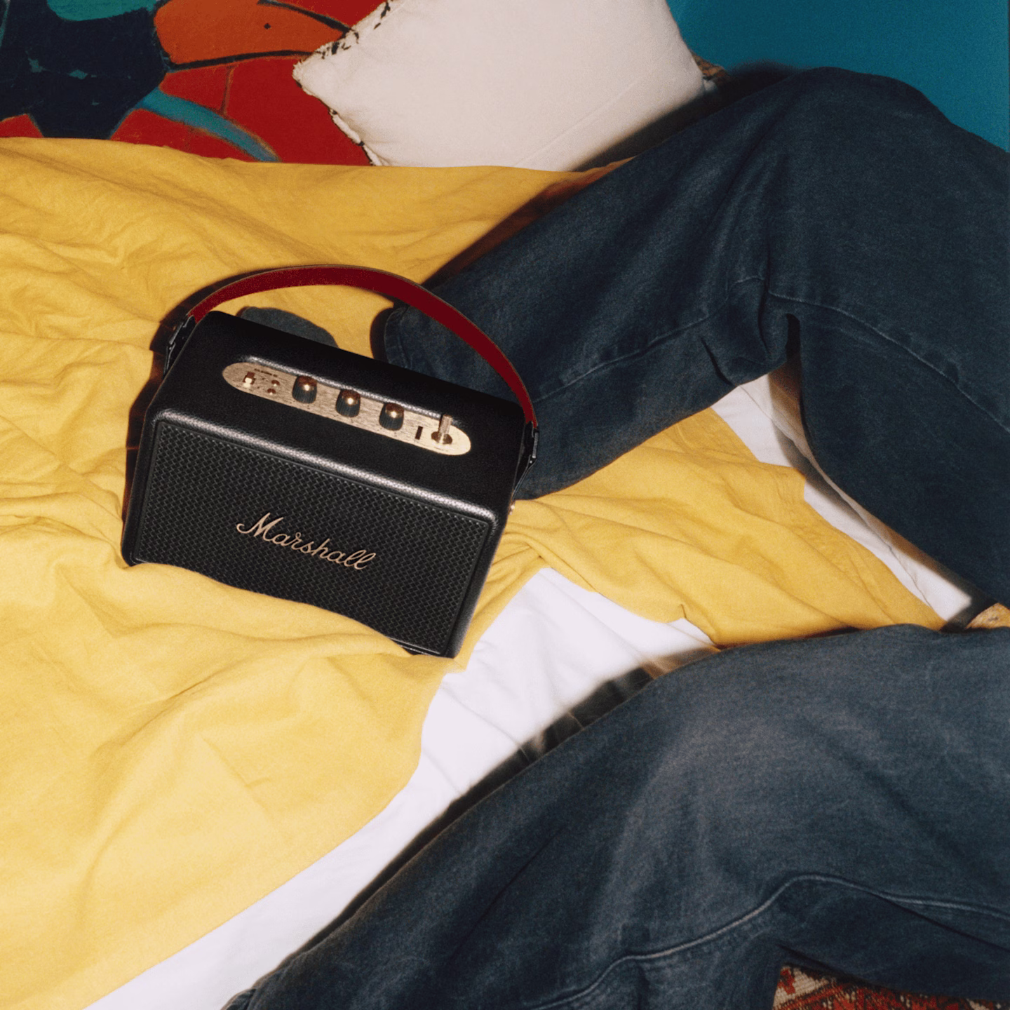 MARSHALL KILLBURN III PORTABLE WIRELESS SPEAKER BLACK BRASS KILBURN3-BK-BRS thumbnail 6