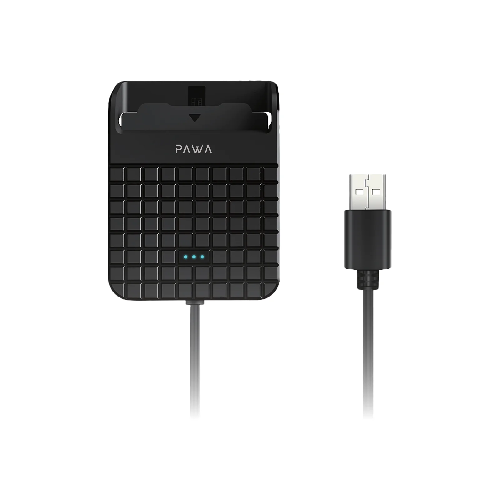 PAWA SLIM SINGLE SLOT SMART CARD READER BLACK PWATCDR132-BK