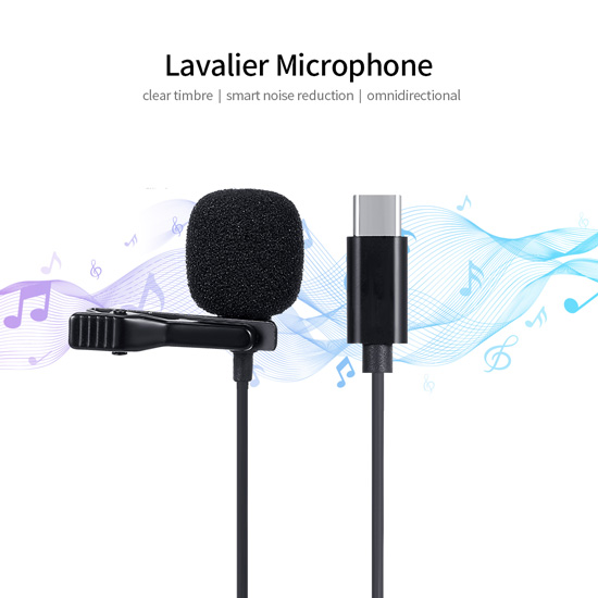 LAVALIER MICROPHONE TYPE C JH-042 thumbnail 2