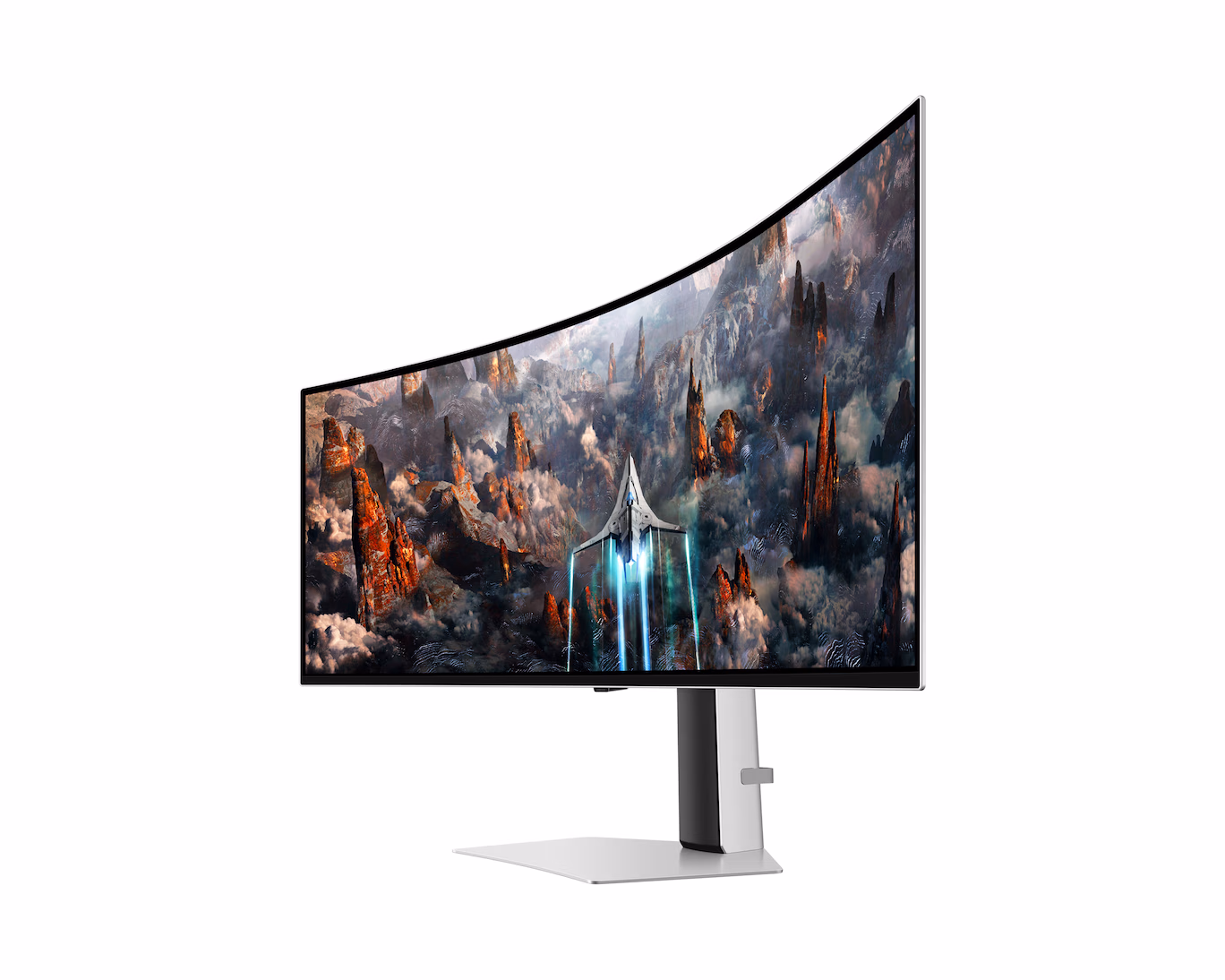 SAMSUNG ODYSSEY G9 G93SC GAMING CURVED MONITOR 49 INCH 2K OLED 240HZ WHITE LS49CG934SMXUE thumbnail 5