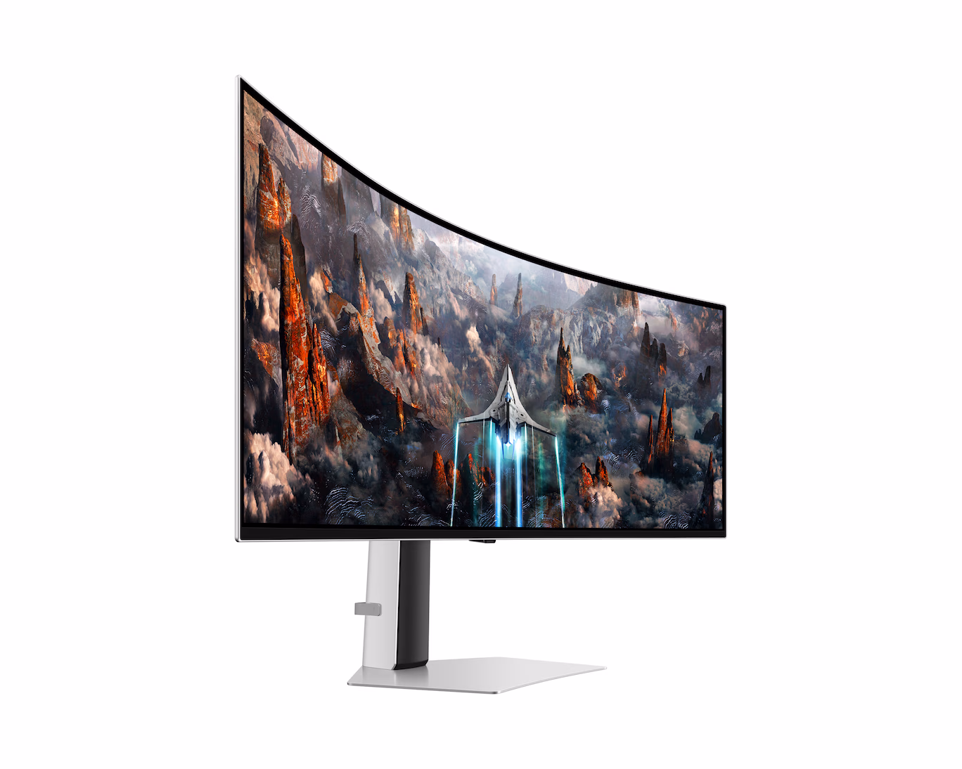 SAMSUNG ODYSSEY G9 G93SC GAMING CURVED MONITOR 49 INCH 2K OLED 240HZ WHITE LS49CG934SMXUE thumbnail 6