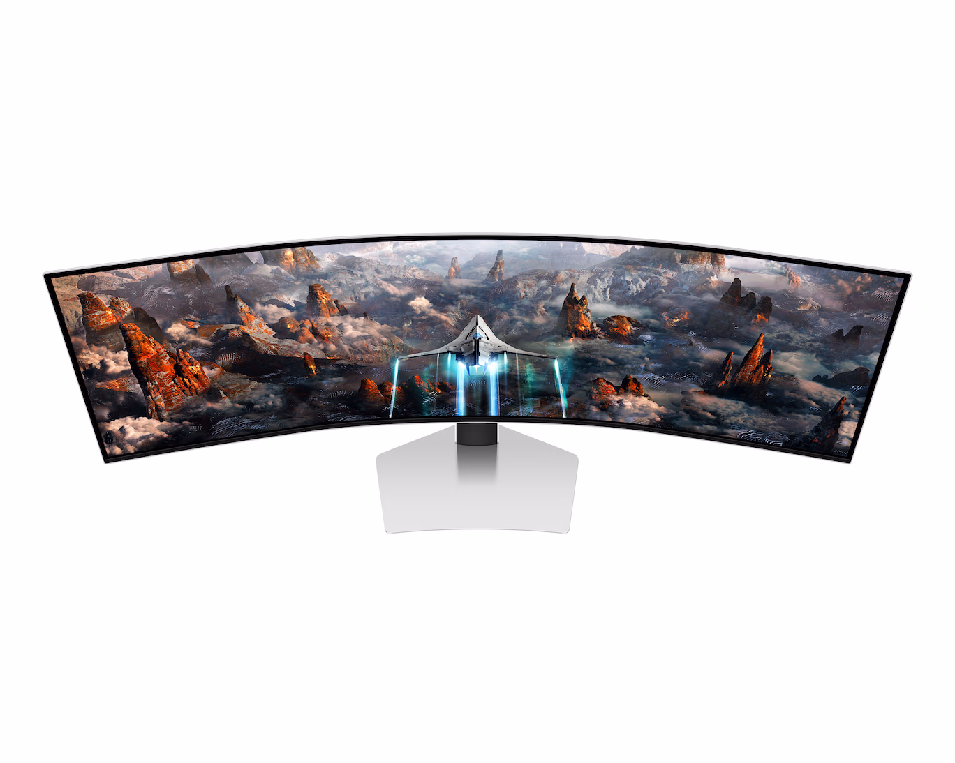 SAMSUNG ODYSSEY G9 G93SC GAMING CURVED MONITOR 49 INCH 2K OLED 240HZ WHITE LS49CG934SMXUE thumbnail 10