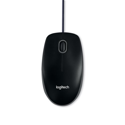 LOGITECH B110 SILENT WIRED USB MOUSE BLACK 910-005508