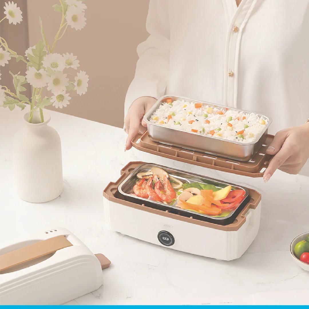 PAWA VERSATILE THE VACUUM ELECTRIC LUNCH BOX 1L PW-VELVC1L-WHCF thumbnail 2