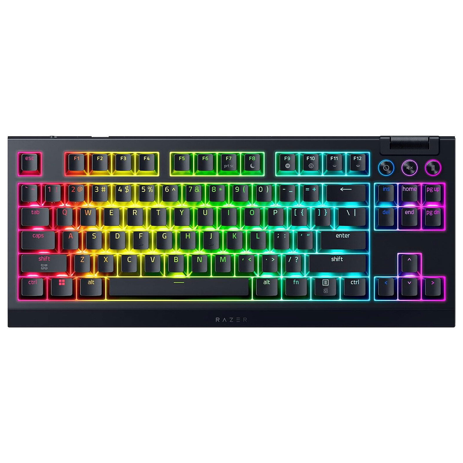 RAZER BLACKWIDOW V4 TENKEYLESS HYPERSPEED ORANGE SWITCHES GAMING KEYBOARD BLACK RZ03-05480500-R3F1