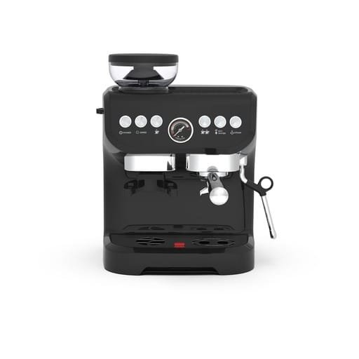 LEPRESSO SEMI AUTOMATIC ESPRESSO MACHINE WITH GRINDER & MILK STEAMER BLACK LECMBGBK thumbnail 2