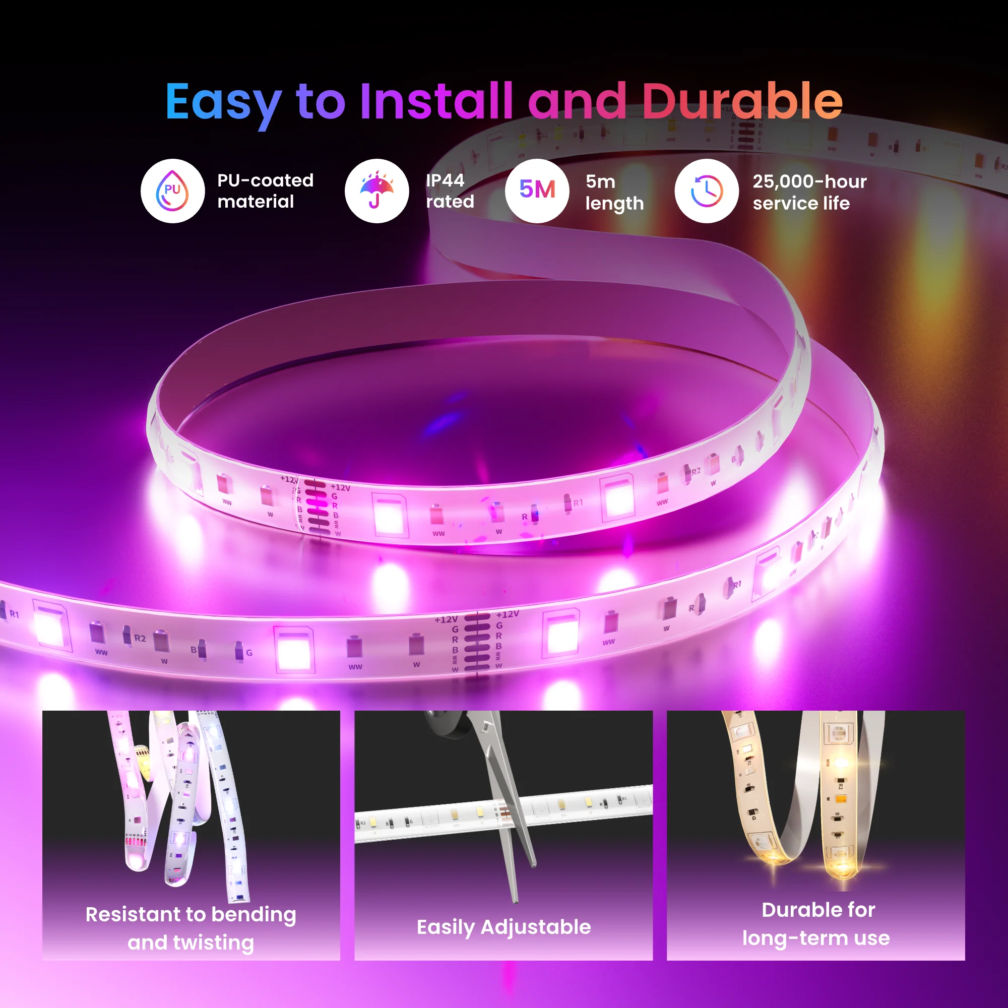 SWITCHBOT LED STRIP LIGHT 3 W1702110 thumbnail 9