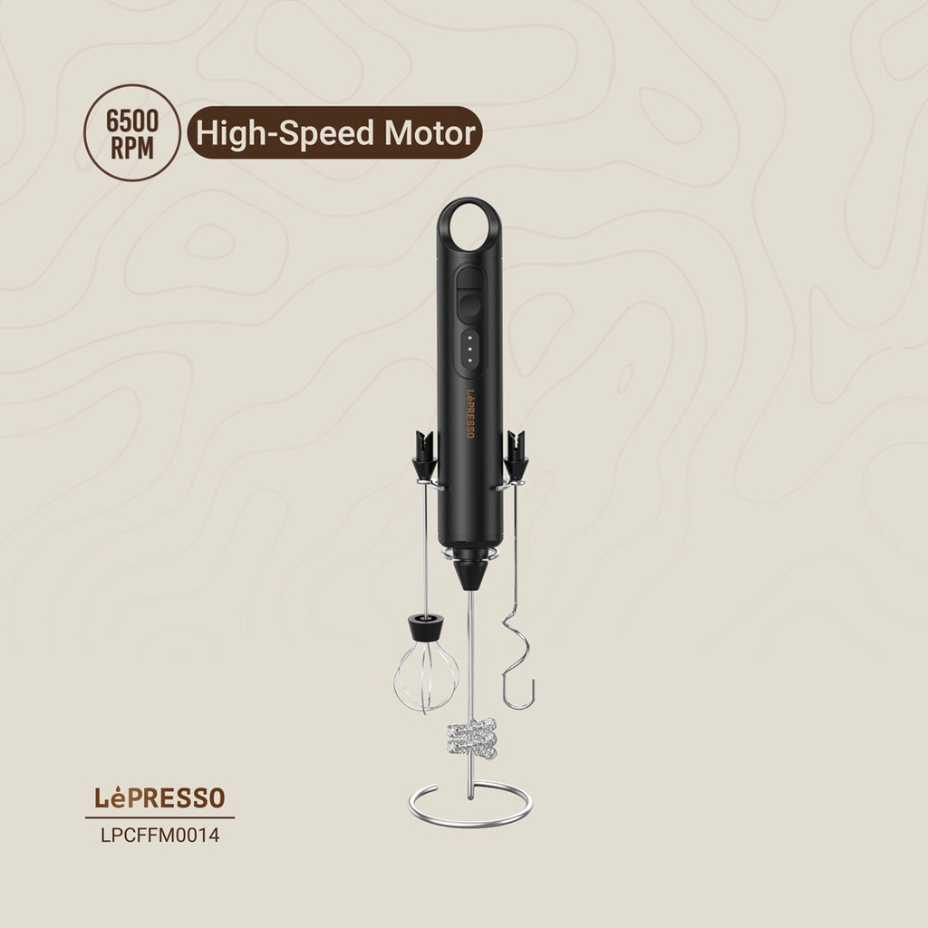 LEPRESSO FORTHMATE 3 IN 1 MILK FORTHER WITH INTERCHANGEABLE WHISKS LPO14 BLACK LPCFFM0014 thumbnail 10
