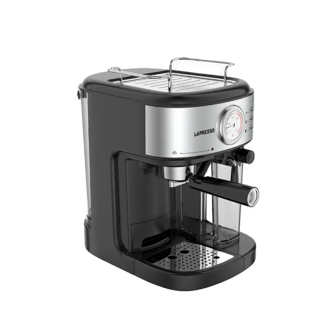 LEPRESSO BARISTA ESPRESSO MACHIN AUTOMATIC MILK FROTHER AND FLOW METER BLACK LP20BCMCFBK