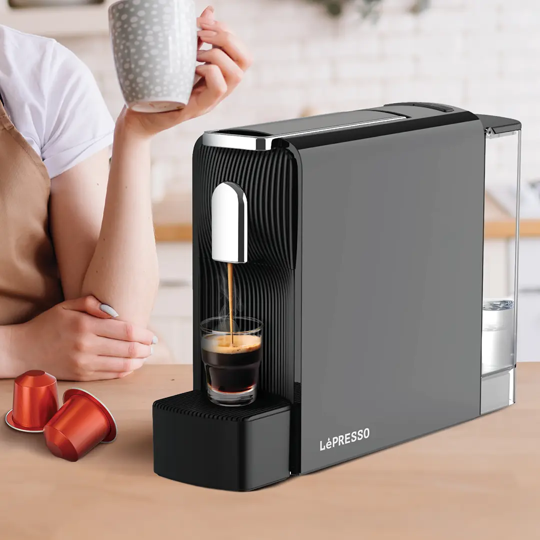 LEPRESSO BARISTO ESPRESSO MACHINE NESPRESSO CAPSULE COMPATIBLE WHITE LPCFFM0045WH thumbnail 3