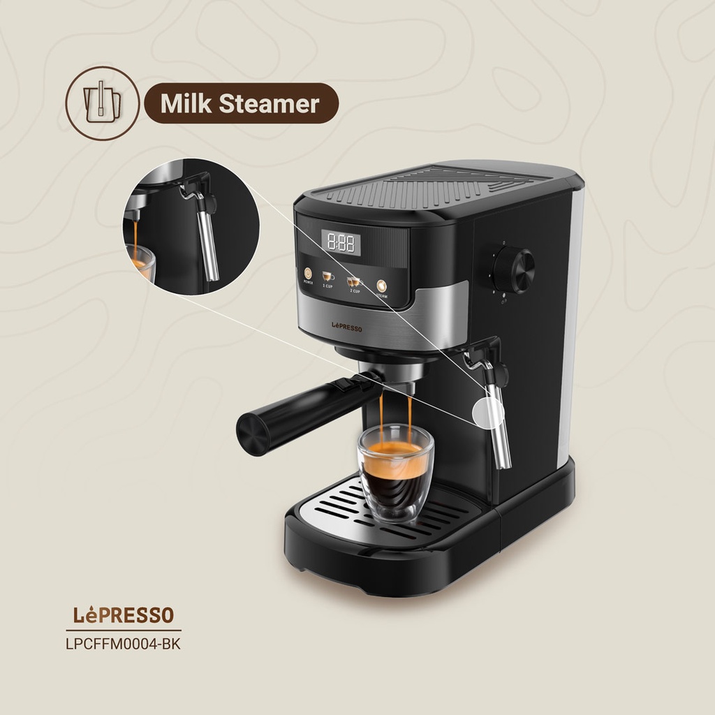 LEPRESSO BREAKFAST TRIO TOASTER DRIP COFFEE KETTTLE LP009 BLACK LPCFFM0009-BK thumbnail 6