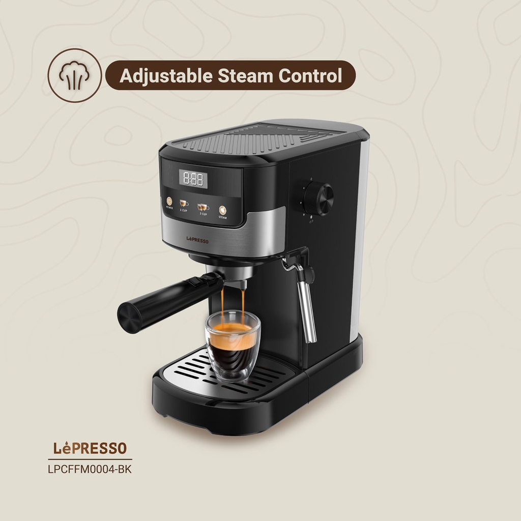 LEPRESSO BREAKFAST TRIO TOASTER DRIP COFFEE KETTTLE LP009 BLACK LPCFFM0009-BK thumbnail 4