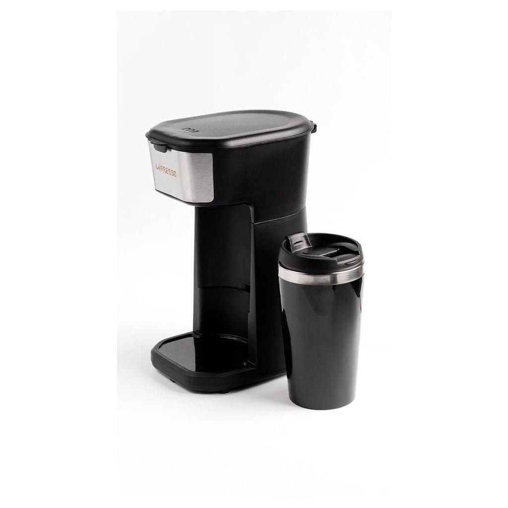 LEPRESSO INSTANT COFFEE BREWER WITH TRAVEL MUG 400ML BLACK LPCMTMBK thumbnail 3
