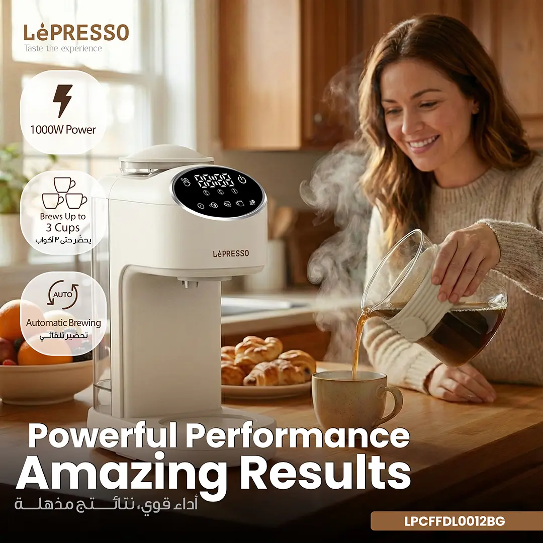 LEPRESSO DRIP LAB GRIND AND BREW AUTOMATIC COFFEE MACHINE BEIGE LPCFFDL0012BG thumbnail 3