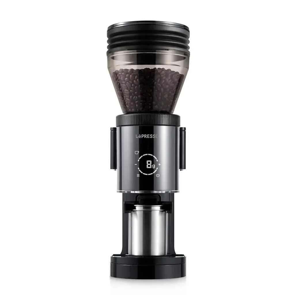 LEPRESSO GRINDEUR CONICAL BURR GRINDER BLACK LPCGHY1430BK thumbnail 2