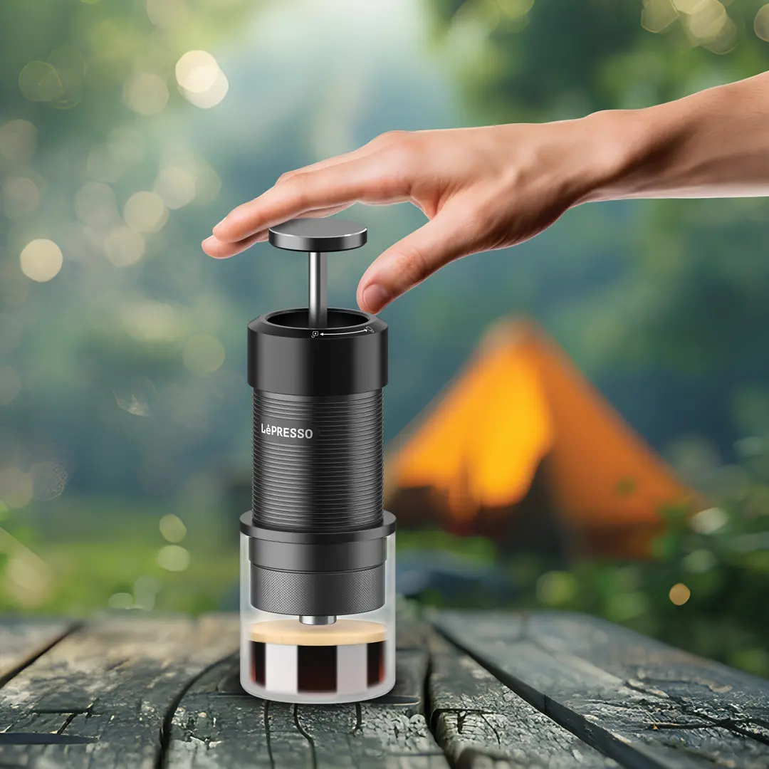 LEPRESSO PROFESSIONAL HAND PRESS ESPRESSO MAKER BLACK LPRJPCMBK thumbnail 4