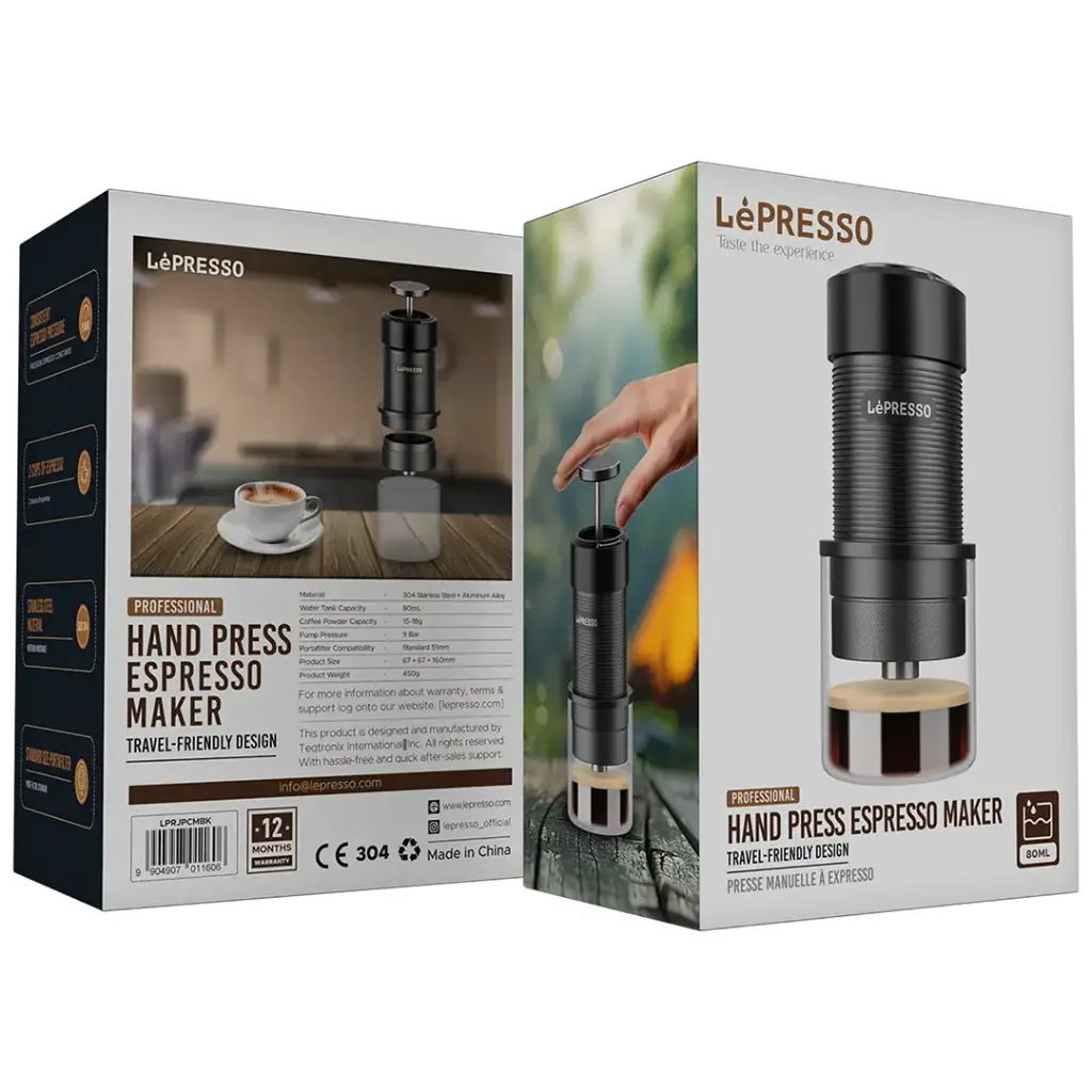 LEPRESSO PROFESSIONAL HAND PRESS ESPRESSO MAKER BLACK LPRJPCMBK thumbnail 7
