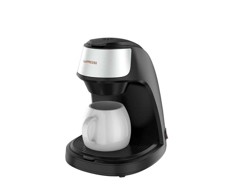LEPRESSO INSTANT COFFEE BREWER WITH CERAMIC MUG 125ML BLACK LPMCMBK