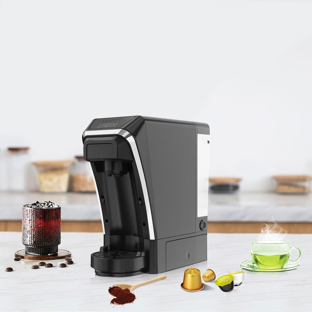 LEPRESSO MULTI CAPSULE TEA & COFFEE MACINE WITH ITALIAN PUMP/FLOW METER BLACK LPMFCMSBK thumbnail 6