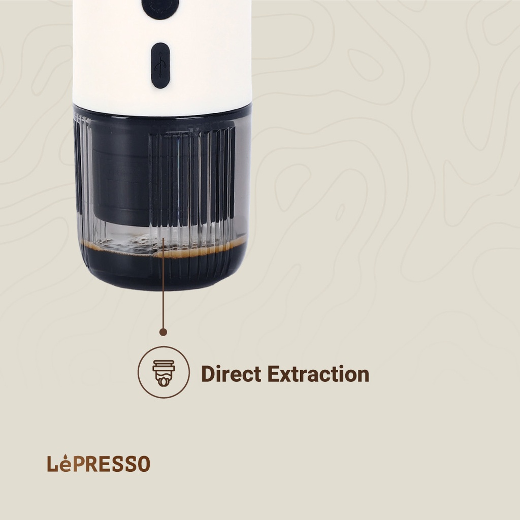 LEPRESSO PORTABLE ESPRESSO HEATING TEMPERATURE GAUGE LP001 WHITE LPCFFM001-WH thumbnail 6