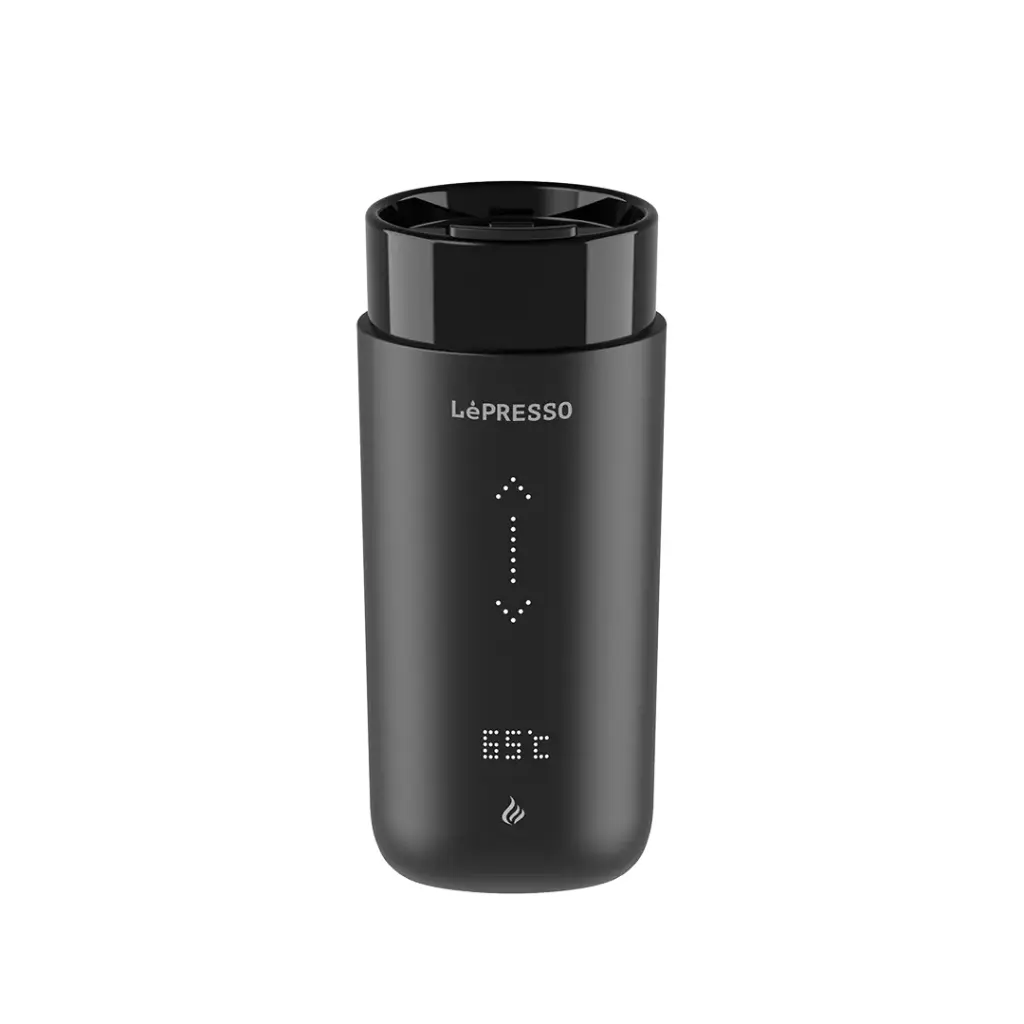 LEPRESSO SMART TRAVEL HEATING MUG WITH WIRELESS CHARGING BLACK LPCFFM0035 thumbnail 3
