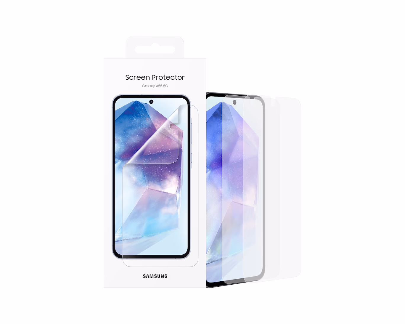 SAMSUNG A55 GLASS SCREEN PROTECTOR CLEAR thumbnail 4