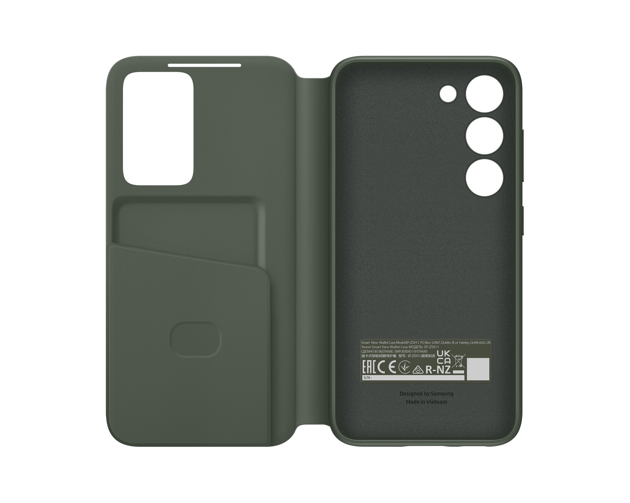 SAMSUNG GALAXY S23 SMART VIEW WALLET CASE GREEN EF-ZS911CGEGWW thumbnail 3