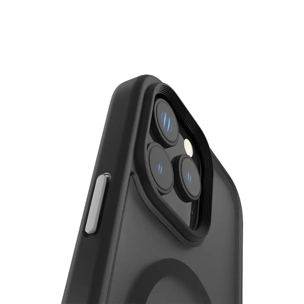 LEVELO IPHONE 16 PRO MATTEO CASE WITH BOTTOM STAND GRIP LVLMCBSG16PBK thumbnail 2