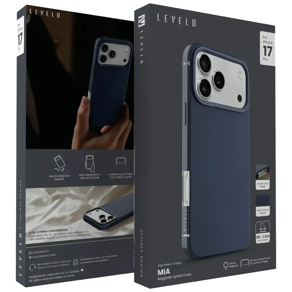 LEVELO MIA IPHONE 17 PRO MAGSAFE HYBRID CASE SILVERSTONE LVLMIA17PSLST thumbnail 3