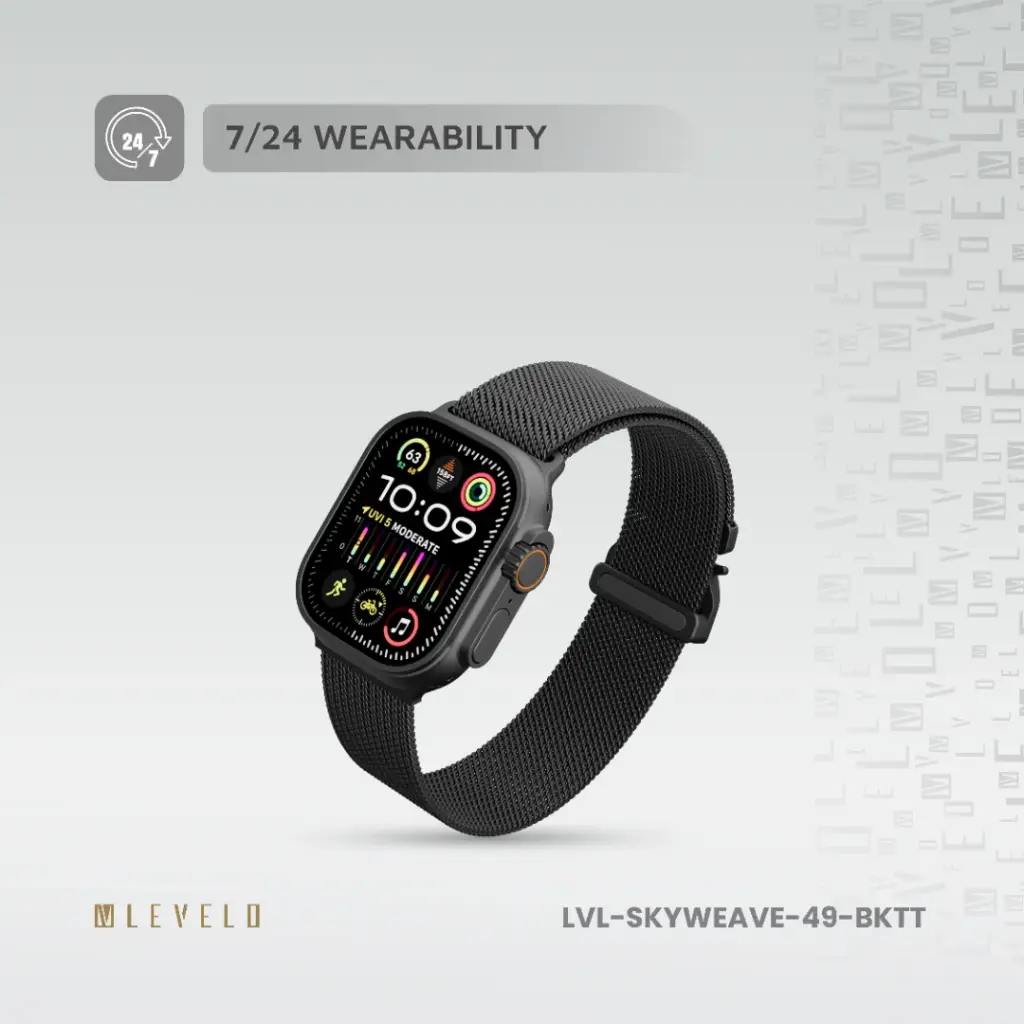 Levelo SkyWeave Watch Strap - Stylish, Durable, and Comfortable Fit thumbnail 4